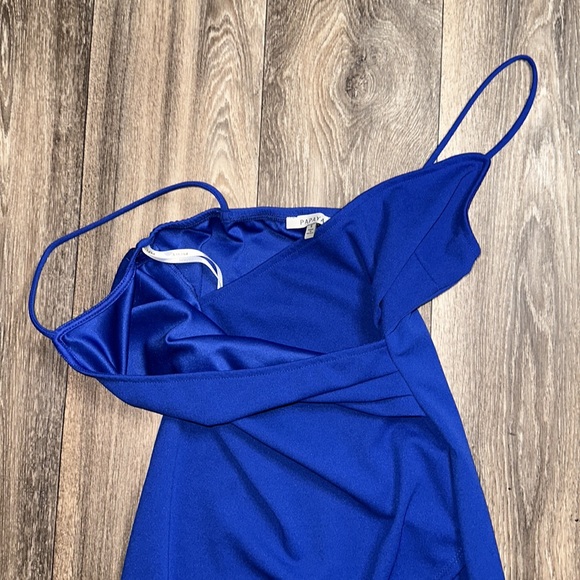 Asymmetrical Blue Dress - Picture 5 of 5